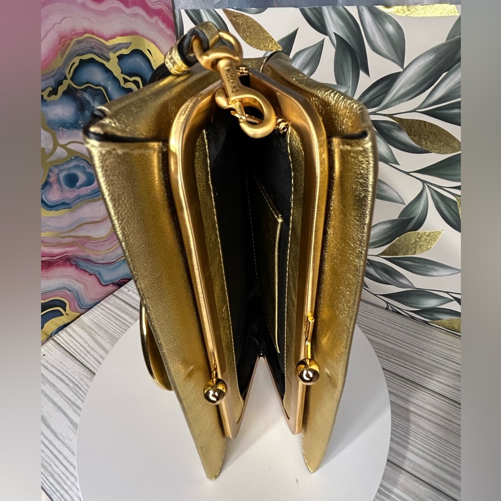 ✨ Couture Moschino Metallic Gold Mini Bag ✨ - Picture 3 of 5